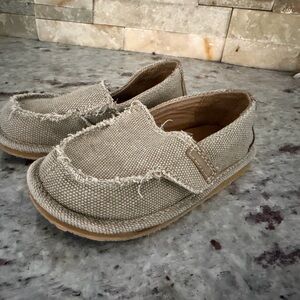 Kids Casual Slip-On Canvas Shoes in Beige